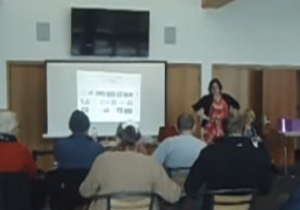 kitty fitton doyle motivational speaker at parkinsons support group. 