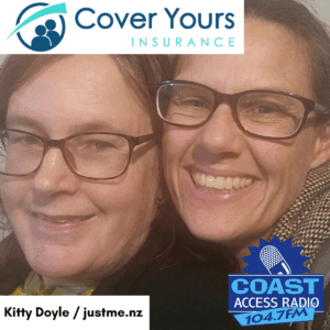 kitty Doyle Fitton and Emma Kyriacou smile at the camera. 